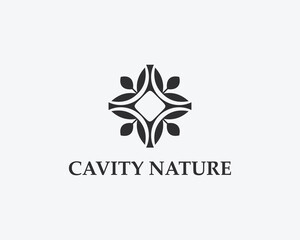 Cavity Nature Simple Vector Logo