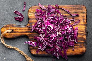 purple cabbage salad vegetable dish healthy meal food snack on the table copy space food background rustic top view keto or paleo diet veggie vegan or vegetarian food