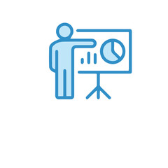 business meeting icon vector design