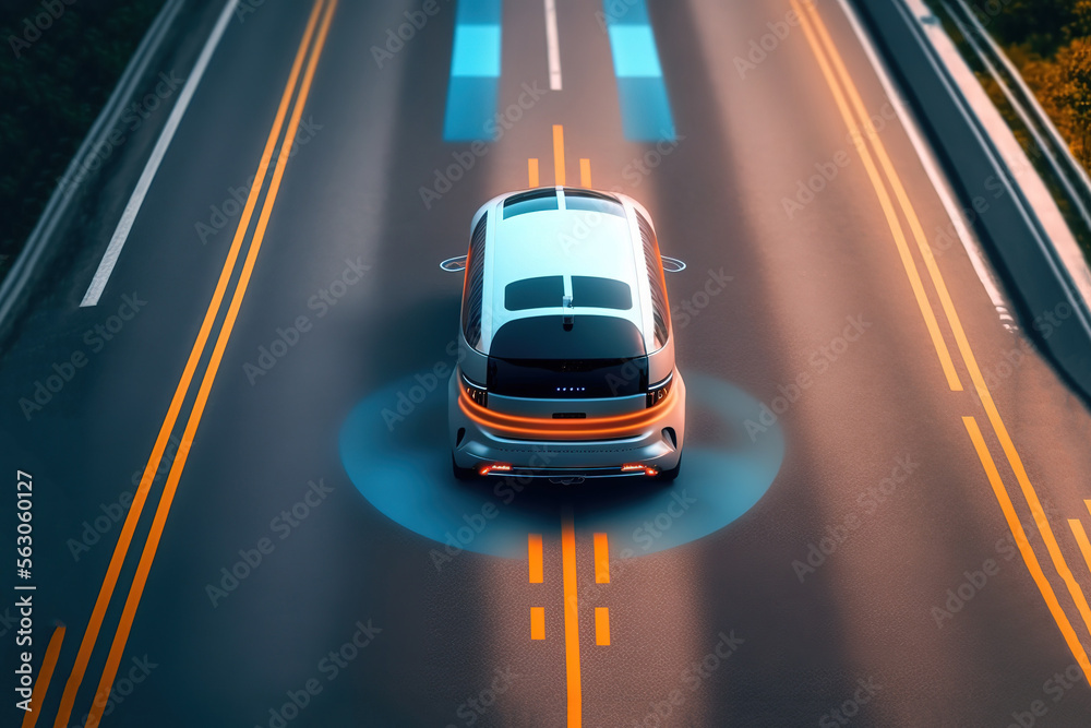 Aufkleber the automatic braking system allows you to avoid a car accident as a result of a car accident. the c