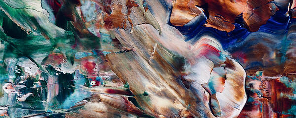 Color texture. Hand drawn oil painting on canvas. Abstract art background. Modern, contemporary art. Colorful canvas. Wall decor background	