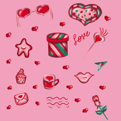 valentine background with hearts  valentines day heart 