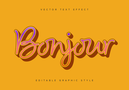 Colourful Layered Text Effect Mockup