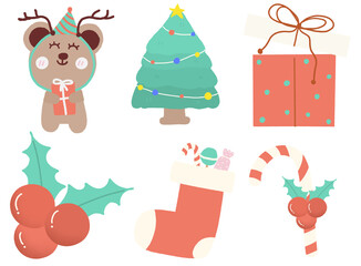 christmas icons set