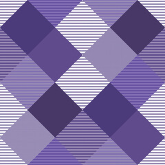 Tartan pattern fabric seamless. Blue Purple and Ultra Violet tone.
