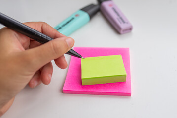 fazer anotação e post it