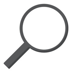 magnifying glass isolated on transparent background