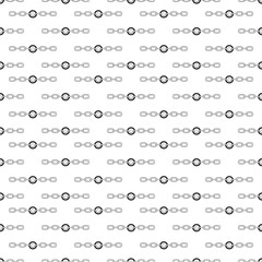 Tattoo chain with face pattern in the style of the 90s, 2000s. Black and white seamless pattern illustration.