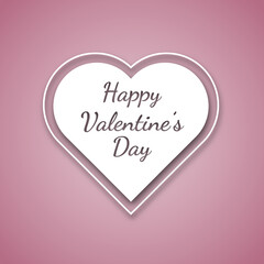 Valentine's day concept sale banner, greeting card