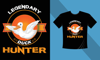 Legenddary duck Hunting T-shirt design 2023