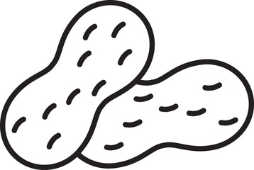 Obraz premium peanut icon