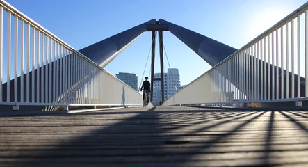 Brücke im Mediehafen Düsseldorf  © janvier