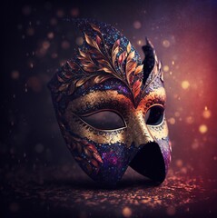 Masquerade venetian carnival mask
