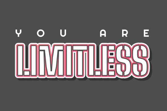 You are limitless Lettering Background