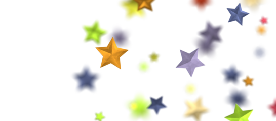 stars. Confetti celebration, Falling colour abstract decoration for party, birthday celebrate,