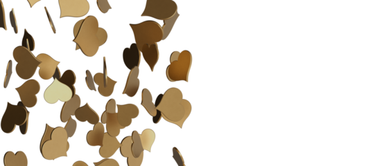  Red heart love confettis. Valentine's day falling