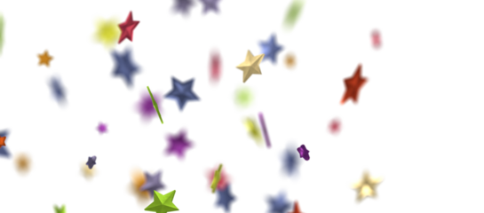 stars background, sparkle lights confetti falling. magic shining Flying christmas stars on night