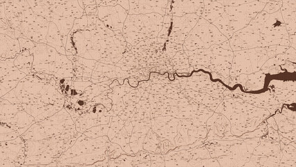 London city map. Vintage. Old style. Detailed. 13 k x 7,5 k px. 144 ppi