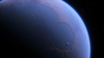 Abstract planets and space background
