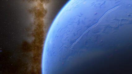 Obraz premium Abstract planets and space background 