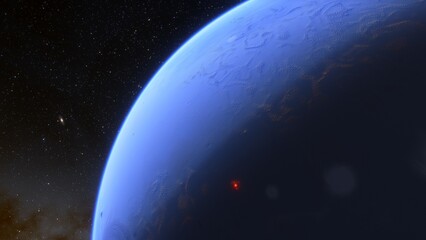 Abstract planets and space background
