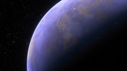 Fototapeta premium Abstract planets and space background 