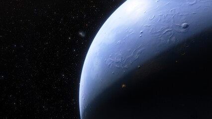 Abstract planets and space background
