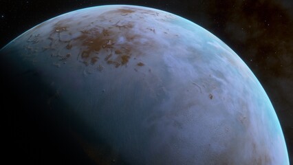 Abstract planets and space background
