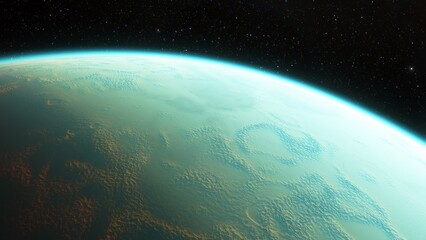 Obraz premium Planets and galaxy, science fiction wallpaper. Beauty of deep space. Billions of galaxy in the universe Cosmic art background 3d render 
