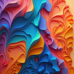 Abstract colorful modern wallpaper, vibrant colors background ,made with Generative AI