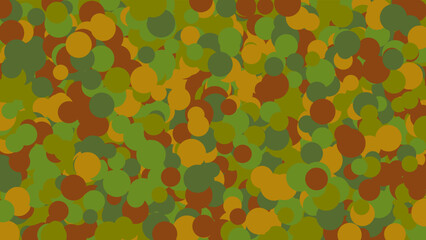 mimetic military camouflage green brown shapes pattern over olive green useful as a background