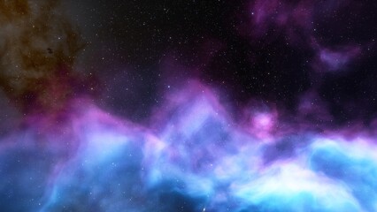 nebula gas cloud in deep outer space
