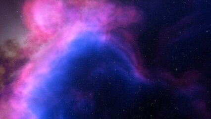 nebula gas cloud in deep outer space
