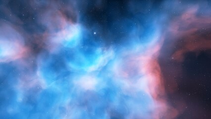 nebula gas cloud in deep outer space
