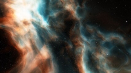 nebula gas cloud in deep outer space
