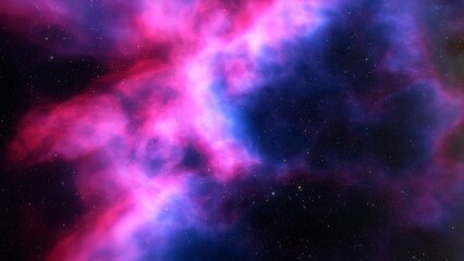 nebula gas cloud in deep outer space
