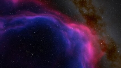 nebula gas cloud in deep outer space
