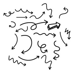 hand drawn arrow collection