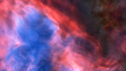 Fototapeta premium Universe filled with stars, nebula and galaxy 