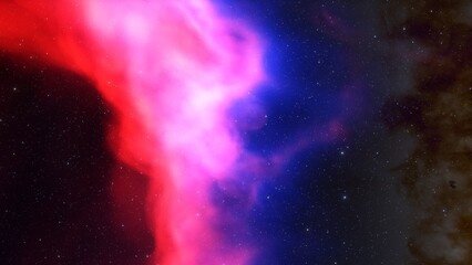 Universe filled with stars, nebula and galaxy
