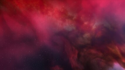 Cosmic background with a blue purple nebula and stars
