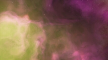 Cosmic background with a blue purple nebula and stars
