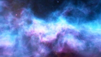 Naklejka premium Night sky - Universe filled with stars, nebula and galaxy 