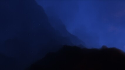 Fototapeta premium Night sky - Universe filled with stars, nebula and galaxy 