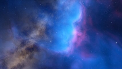 Fototapeta premium Night sky - Universe filled with stars, nebula and galaxy 