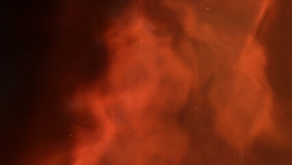 Fototapeta premium bright nebula, nebula in space, majestic red-purple nebula, beautiful space background 3D render 