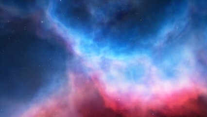 Deep space nebula with stars. Bright and vibrant Multicolor Starfield Infinite space outer space background with nebulas and stars. Star clusters, nebula outer space background 3d render
