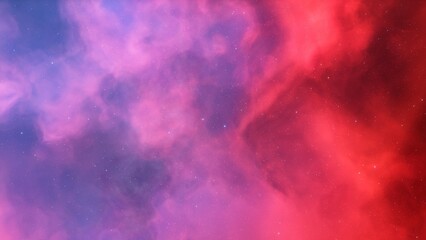 Deep space nebula with stars. Bright and vibrant Multicolor Starfield Infinite space outer space background with nebulas and stars. Star clusters, nebula outer space background 3d render
