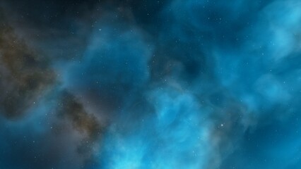Deep space nebula with stars. Bright and vibrant Multicolor Starfield Infinite space outer space background with nebulas and stars. Star clusters, nebula outer space background 3d render

