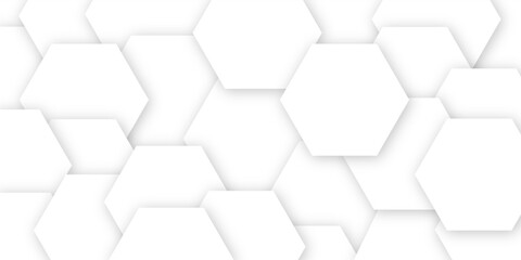 Abstract background with seamless geometric pattern . Geometry pattern hexagon. Hexagonal netting. Honeycomb background. Abstract vector background. 3D abstraction of nanotechnology and science .	
